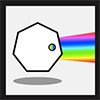 Play as a heptagon as you shoot through the enemies with the power of the rainbow coloured projectiles.
