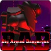 Test a big robot on a virtual military range. Destroy everything in sight.