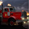 Heavy Firefighter is a combination of driving, parking and action game. You have to find the fireplace, park near, and pull out the fire. Keep an eye on the water and fuel. If you run out of them you can refill in the indicated areas.