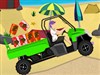 Beach buggy is a game in which you need to deliver the ice cream boxes to the kids as quickly as you can. Drive carefully through the dunes next to the beach, you have to bring at least 35% of the boxes to the finish. To get the most points try to finish with all the ice cream boxes in the back of your buggy. In this Beach Buggy game there are 12 stunning levels, can you handle the buggy and set a new high score? You can select your favorite color for the buggy (green or pink) before you start driving. Have fun and good luck! 