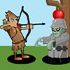 Shoot apple`s off the zombies head in this archer game! Or shoot him in the eye! Whichever you find funnier!