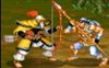 In the game ,you will plays a role "Huang Zhong". 
ASDW:Control directions,J:Shoot,K:Jump,press J three times:Shoot Continously;Sand K: Rotate;JK:Whirl,SWJ:Shoot;When you catch the enemy,press S and J:Throw people forward,Press W and J:Throw people back.