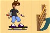 Ben 10 loves roller skating. He can do various stunt with the roller skating. 

Now he will jump hurdles!