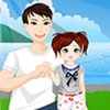 What I suggest my friends is to take a few minutes to play this game and dress the little cute model the best way you can. This way she`ll also have a blast together with her father and if you`re there...you might very well share it with your friends. 