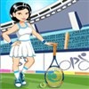 Help our tennis player. She needs to shine in the Olympic Games competitions.