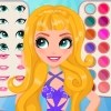 Fully customize your mermaid doll from head to "tail" :) Start with her features: choose a nice eye shape for her, the shape for her lips, eye brows and of course, her skin tone. Try the colors from the color palette and see which look better on your mermaid doll. Mix and match lovely hair pieces to create a nice hairdo. Then dress your mermaid doll in something beautiful! 